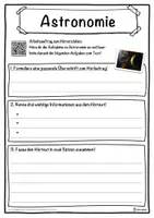 Vorschau - Unterrichtsreihen - Astronomie Lückentext mit Wortspeicher Hörverstehen und Suchsel - Seite 3
