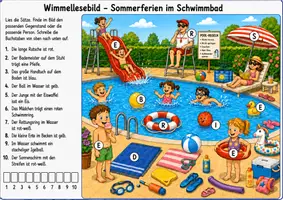 Vorschau - Arbeitsblätter - Wimmellesebilder - Leseverstehen 3-fach differenziert - Seite 2