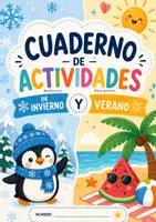 Vista previa - Manualidades / Dibujos para colorear - Cuaderno pasatiempos - Invierno y verano - Portada
