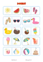 Vista previa - Manualidades / Dibujos para colorear - Cuaderno pasatiempos - Invierno y verano - página 1