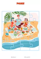 Vista previa - Manualidades / Dibujos para colorear - Cuaderno pasatiempos - Invierno y verano - página 3