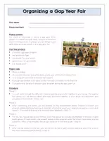 Vorschau - Unterrichtsreihen - Organizing a Gap Year Fair - project work - Seite 1