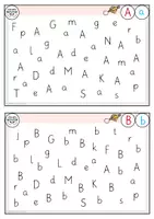 Vorschau - Unterrichtsreihen - Buchstabenweg GRUNDSCHRIFT - Buchstabensalat - visuelle Buchstabenerkennung - Seite 2