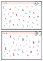 Vorschau - Unterrichtsreihen - Buchstabenweg GRUNDSCHRIFT - Buchstabensalat - visuelle Buchstabenerkennung - Seite 3