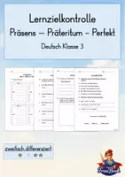 Vorschau - Arbeitsblätter - Materialpaket Deutsch Lernzielkontrollen Klasse 3 / 4 - differenziert - Deckblatt