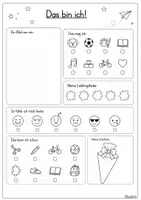 Vorschau - Arbeitsblätter - Erster Schultag Schultüte und Steckbrief Klasse 1 gratis - Seite 3