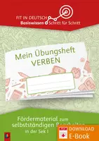 Vorschau - Arbeitsblätter - Mein Übungsheft: Verben: Fördermaterial zum selbstständigen Bearbeiten in der Sek I - Deckblatt