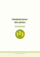 Vorschau - Spiele - Türkisch A1 – Vokabeln lernen: Vokabelkarten Die Zahlen (auch Deutsch A1 DaZ/DaF) - Seite 3