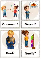 Vorschau - Poster - Les mots interrogatifs - Französische Fragewörter Bild- und Wortkarten Französischunterricht - Seite 2