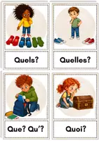 Vorschau - Poster - Les mots interrogatifs - Französische Fragewörter Bild- und Wortkarten Französischunterricht - Seite 3