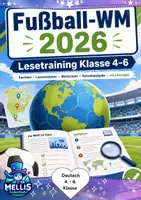 Vorschau - Arbeitsblätter - Fußball WM 2026 Deutsch: Leseverstehen Klasse 4, 5, 6 - Deckblatt