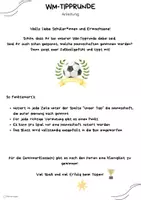 Vorschau - Arbeitsblätter - WM 2026 Tippspiel - Klassenintern/Schulintern - Deckblatt