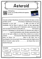 Vorschau - Unterrichtsreihen - Asteroid Lückentext mit Wortspeicher Hörverstehen und Suchsel - Seite 1