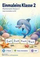 Vorschau - Arbeitsblätter - Einmaleins Klasse 2 | Mathematik Klasse 2 | 7 Arbeitsblätter als PDF - Deckblatt
