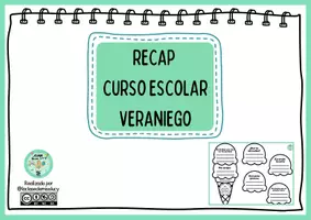Vista previa - Hojas de trabajo - RECAP Curso escolar Resumen 3º Trimestre Veraniego - Portada
