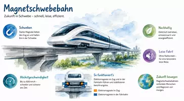 Vorschau - Arbeitsblätter - Arbeitsblatt "Magnetschwebebahn" + Onlineübung & MP3 + Infografik - Seite 2