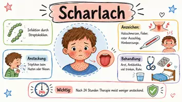 Vorschau - Arbeitsblätter - Arbeitsblätter zum Thema "Scharlach" + Lösung & MP3 + Mindmap + Infografik - Seite 1