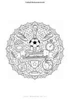 Vorschau - Mal- und Bastelvorlagen - Fußball-WM 2026: 10 Mandalas zum Ausmalen (Klasse 3–7) – Kreative Entspannung & WM-Deko - Seite 1