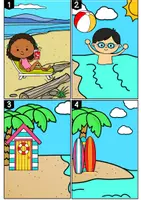 Vorschau - Arbeitsblätter - Lesespaziergang I Surf Camp I Kl. 1+2 - Seite 2