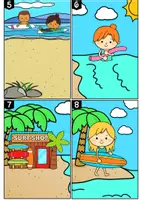 Vorschau - Arbeitsblätter - Lesespaziergang I Surf Camp I Kl. 1+2 - Seite 3