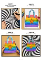 Vorschau - Mal- und Bastelvorlagen - 🏖️Op Art Sommer: Optische Täuschungen & 3D-Effekt – Kreatives Kunstprojekt zum Ausmalen & Basteln vor den Sommerferien Klasse 1-4 - Seite 3
