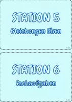 Vorschau - Stationenlernen - Terme und Gleichungen | Stationenlernen | 7 Stationen | mit Lösung | 7./8. Klasse | Mathematik in der Mittelschule - Seite 3