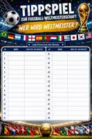 Vorschau - Anderer Materialtyp - Tippspiel zur Fußball-Weltmeisterschaft (WM) - Deckblatt