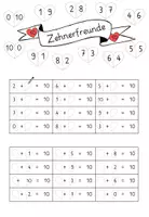Vorschau - Arbeitsblätter - Mathe 1: Zehnerfreunde Übungsheft - Zahlzerlegungen der 10, Ergänzen, Aufgabenfamilien - Seite 3