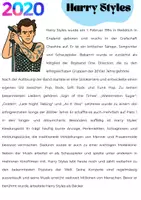 Vorschau - Arbeitsblätter - Musiker/innen aus den 2020ern: Harry Styles - Seite 1