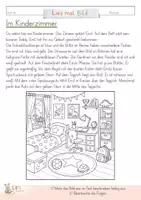 Vorschau - Arbeitsblätter - Lies-mal-Bild - Im Kinderzimmer- dreifach Differenziert - Seite 2