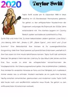 Vorschau - Arbeitsblätter - Musiker/innen aus den 2020ern: Taylor Swift - Seite 1