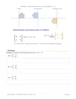 Vorschau - Arbeitsblätter - Determinante & inverse Matrix Kl. 11–12 Gymnasium - Seite 1