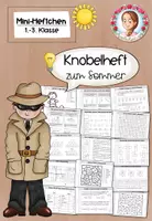 Vorschau - Arbeitsblätter - Knobelheft Mathe und Deutsch Klasse 1-3 | Mini-Heft #wmfieber - Deckblatt