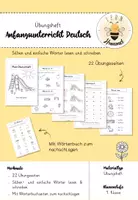 Vorschau - Arbeitsblätter - Übungsheft 1. Klasse / DaZ (Silben- und Wortebene) - Deckblatt
