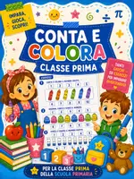 anteprima - Esercizi - Conta e colora classe prima - Pagina di copertina
