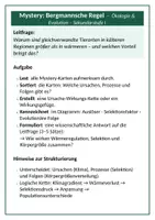 Vorschau - Stundenentwürfe - Mystery - Bergmannsche Regel (Ökologie) - Seite 1