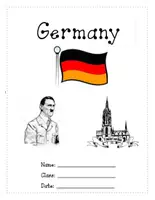 Vorschau - Arbeitsblätter - Germany Research Project - Deckblatt