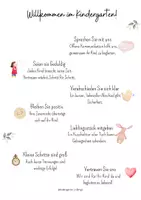 Vorschau - Poster - Willkommensaushang +Tipps für Eingewöhnung - Seite 2