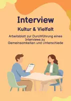 Vorschau - Arbeitsblätter - Interview - Gemeinsamkeiten & Unterschiede / Vielfalt - Deckblatt
