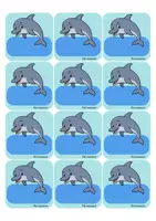 Vorschau - Lehrpläne/Lehrermaterial - Etiketten Stehordner/ Stehsammler Delfin-Klasse - Seite 3