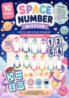 Vista previa - Juegos / Gamificación - Recurso montessori GRATUITO para aprender los NÚMEROS en INGLÉS del 1 al 10 | Space Rocket Mission! - Portada