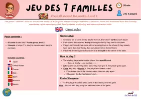 Aperçu - Apprentissages en autonomie - 7 familles "Les aliments du monde" (niveau 2) - Page 3