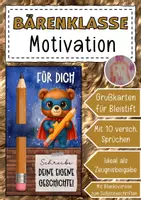 Vorschau - Anderer Materialtyp - Abschiedsgeschenk Bärenklasse Klassentier Bär - Deckblatt