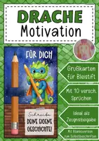 Vorschau - Anderer Materialtyp - Abschiedsgeschenk Drachenklasse Klassentier Drache - Deckblatt