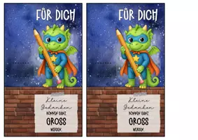 Vorschau - Anderer Materialtyp - Abschiedsgeschenk Drachenklasse Klassentier Drache - Seite 3