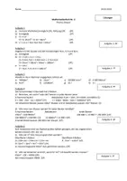Vorschau - Arbeitsblätter - Klassenarbeit Körper - Volumen Schrägbild Netzbild Oberfläche - Seite 1