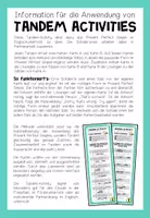 Vorschau - Aufgabenkarten - PRESENT PERFECT - Tandem Activity - Seite 1