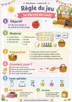 Aperçu - Jeux - Jeu Lecture- Le marché des mots - Page de couverture