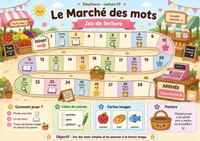 Aperçu - Jeux - Jeu Lecture- Le marché des mots - Page 1