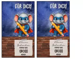 Vorschau - Anderer Materialtyp - Abschiedsgeschenk Elefantenklasse Klassentier Elefant - Seite 3